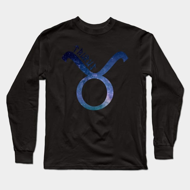 Taurus Galaxy Long Sleeve T-Shirt by GorsskyVlogs